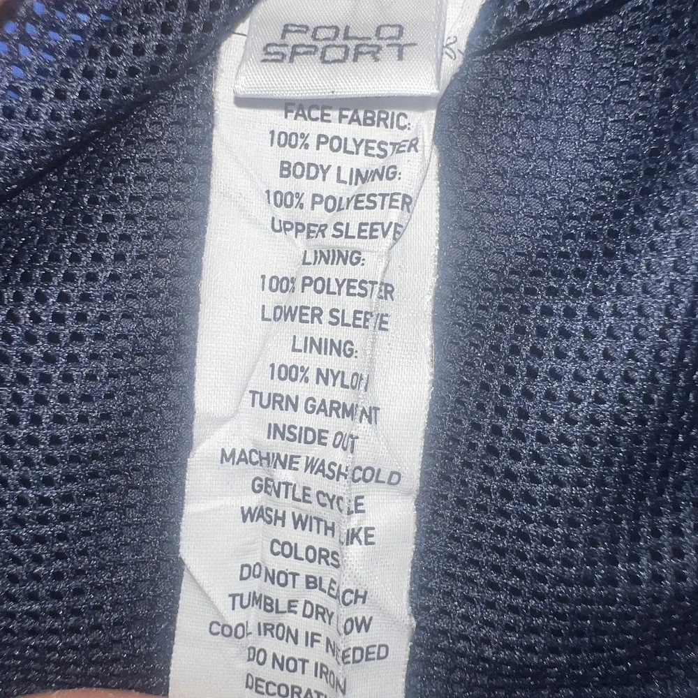 Polo Ralph‎ Lauren Sport Jacket Mens L Blue Windbreaker Full Zip Lightweight